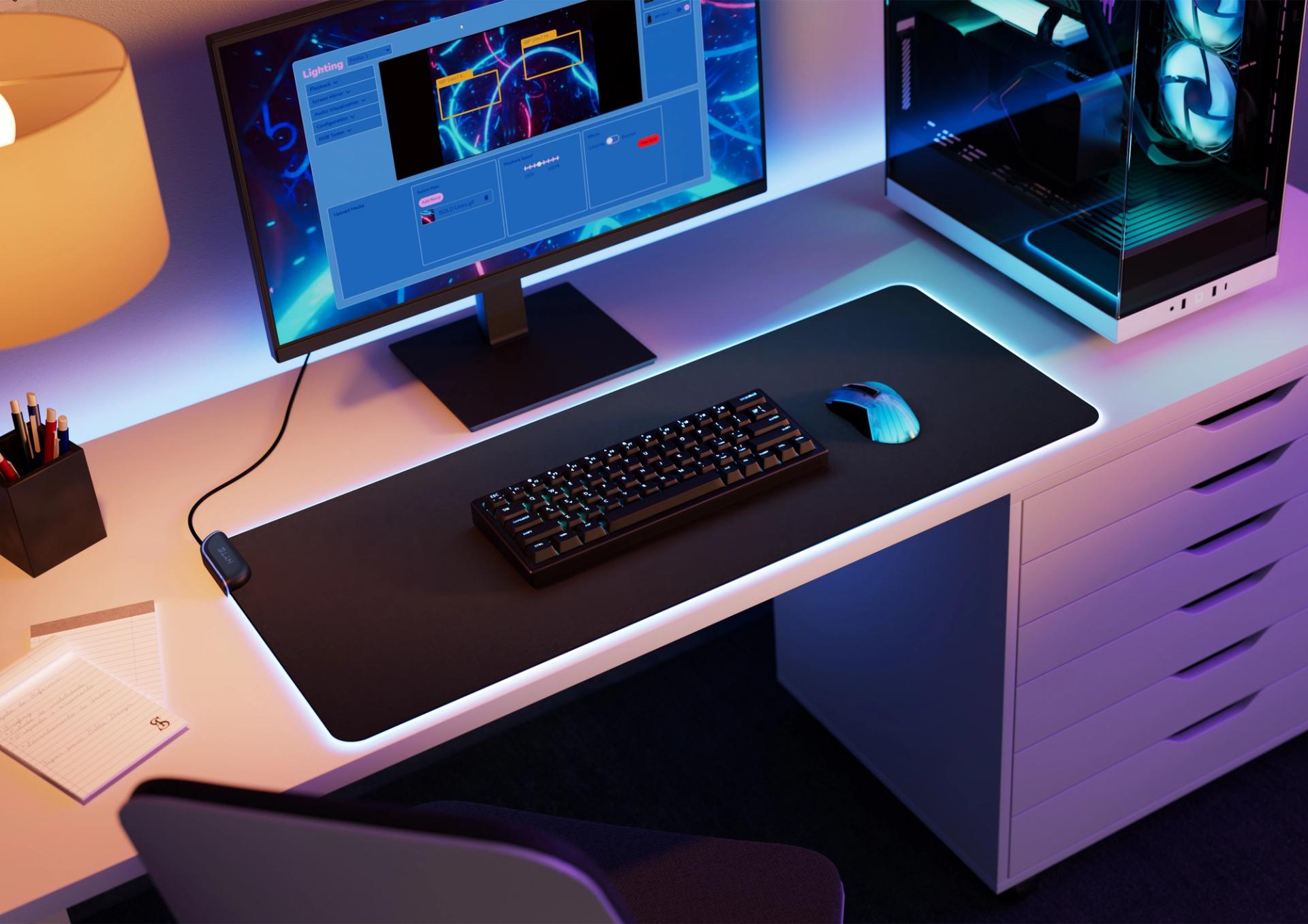 HYTE CNVS RGB DESK MAT Mousepad - Black
