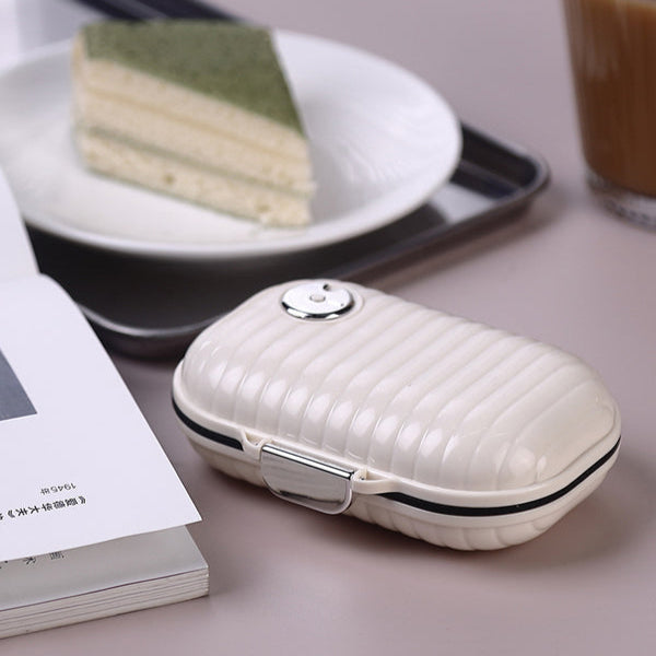 Compact Travel Pill Case with Secure Lock
