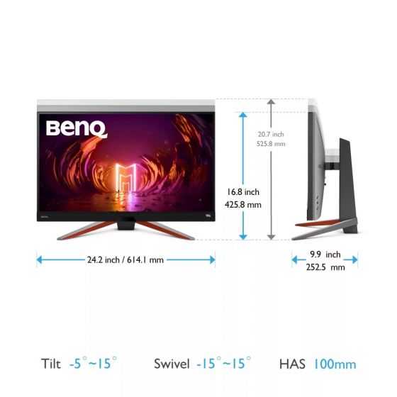 BENQ EX2710Q 27 Inch 165Hz HDMI 2.0 IPS Gaming Monitor - White