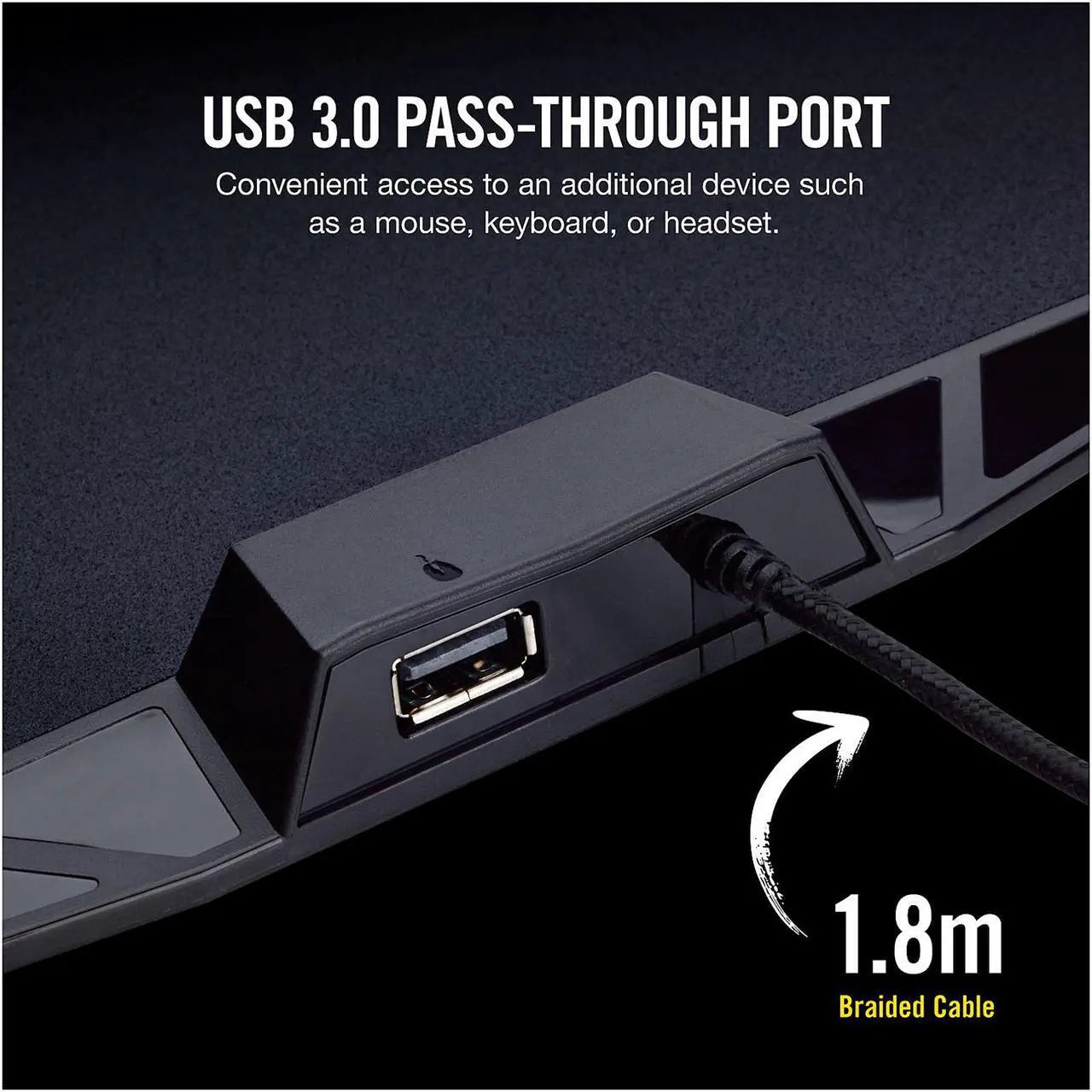 CORSAIR MM800 POLARIS RGB Large Mouse Pad - Black