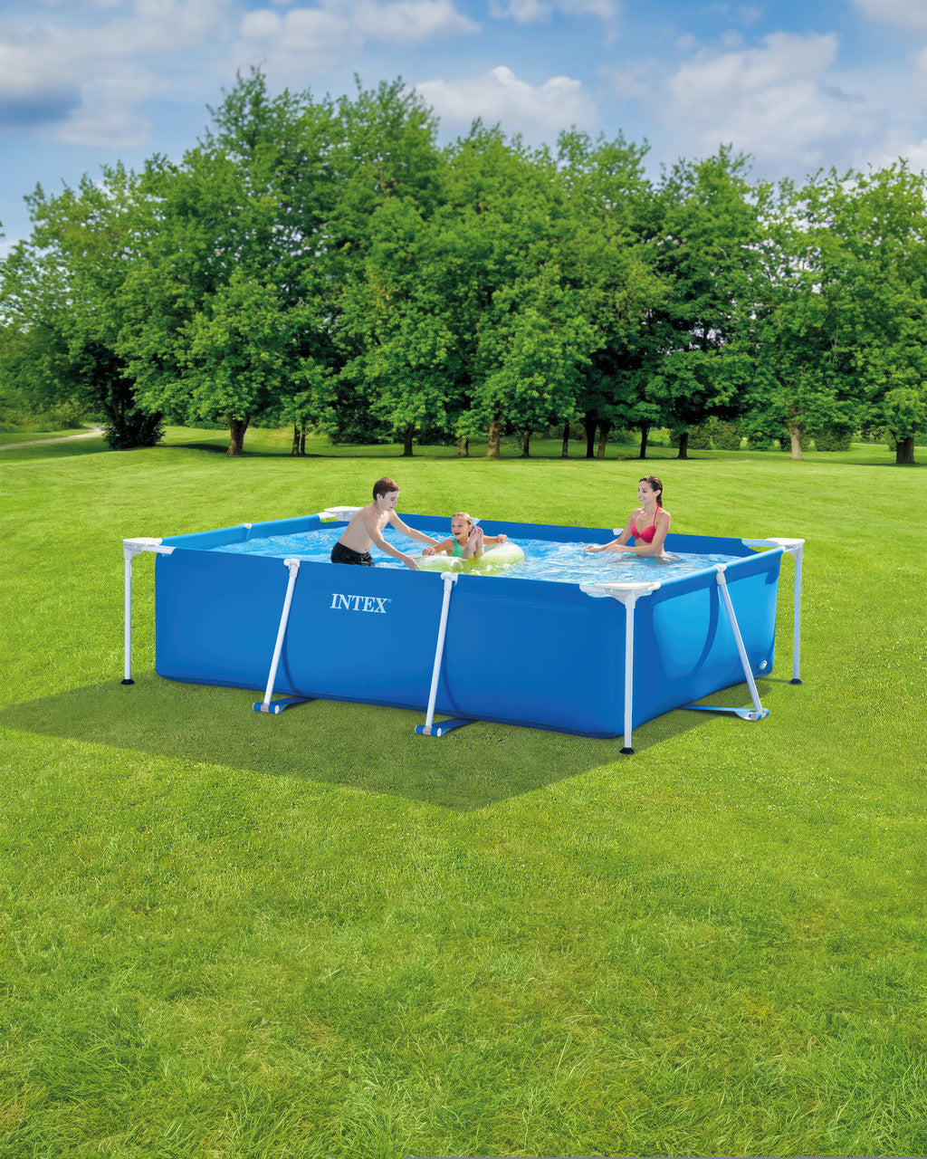 حوض سباحة مستطيل الشكل من إنتكس (300 سم × 200 سم × 75 سم)