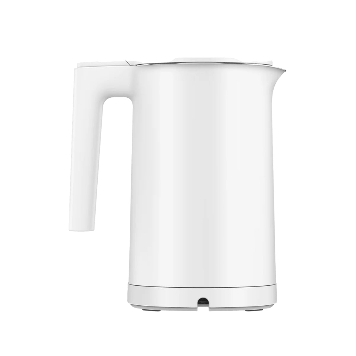 White electric kettle on a white background