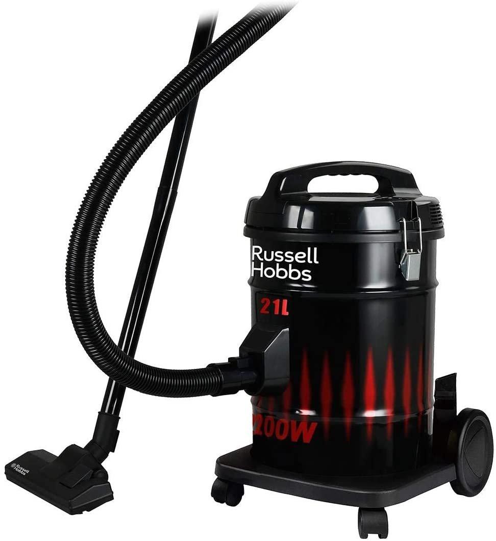 2X Heavy Duty Vacuum Cleaner, 2200W, 21 Liters, - Black/Red