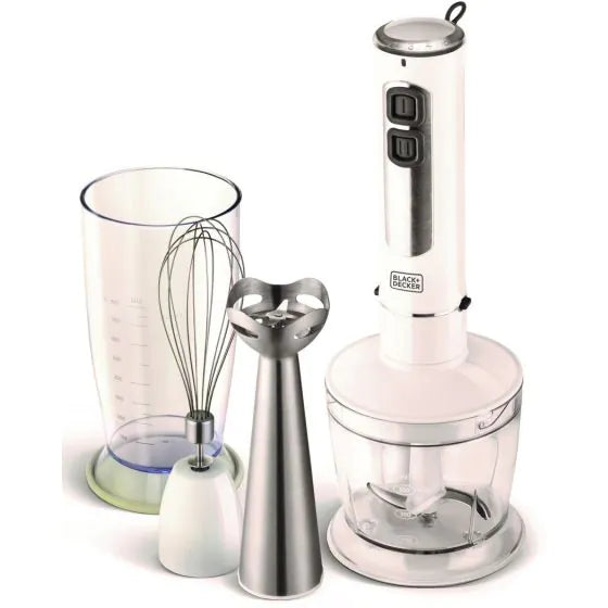 BLACK + DECKER Stick Blender w Chopper & Whisk 400W
