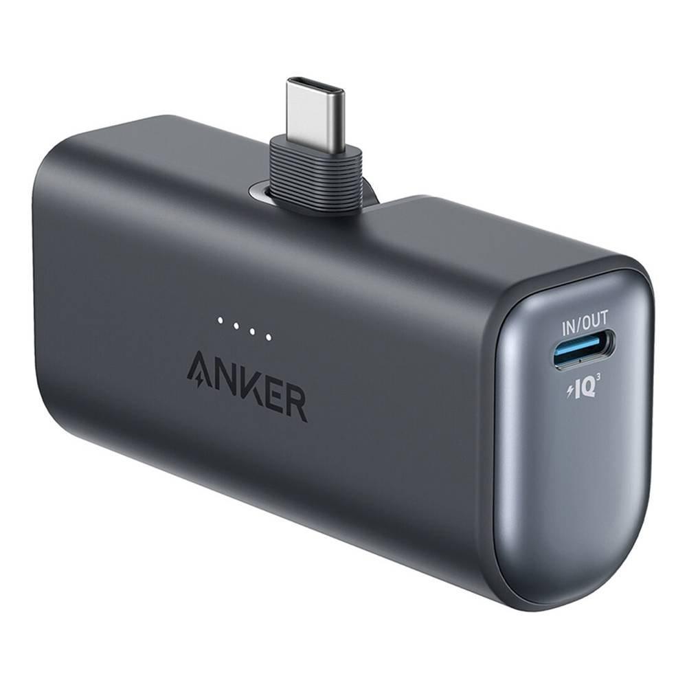 Anker Nano Power Bank (22.5W, Built-In USB-C Connector) 5000mAh - Black
