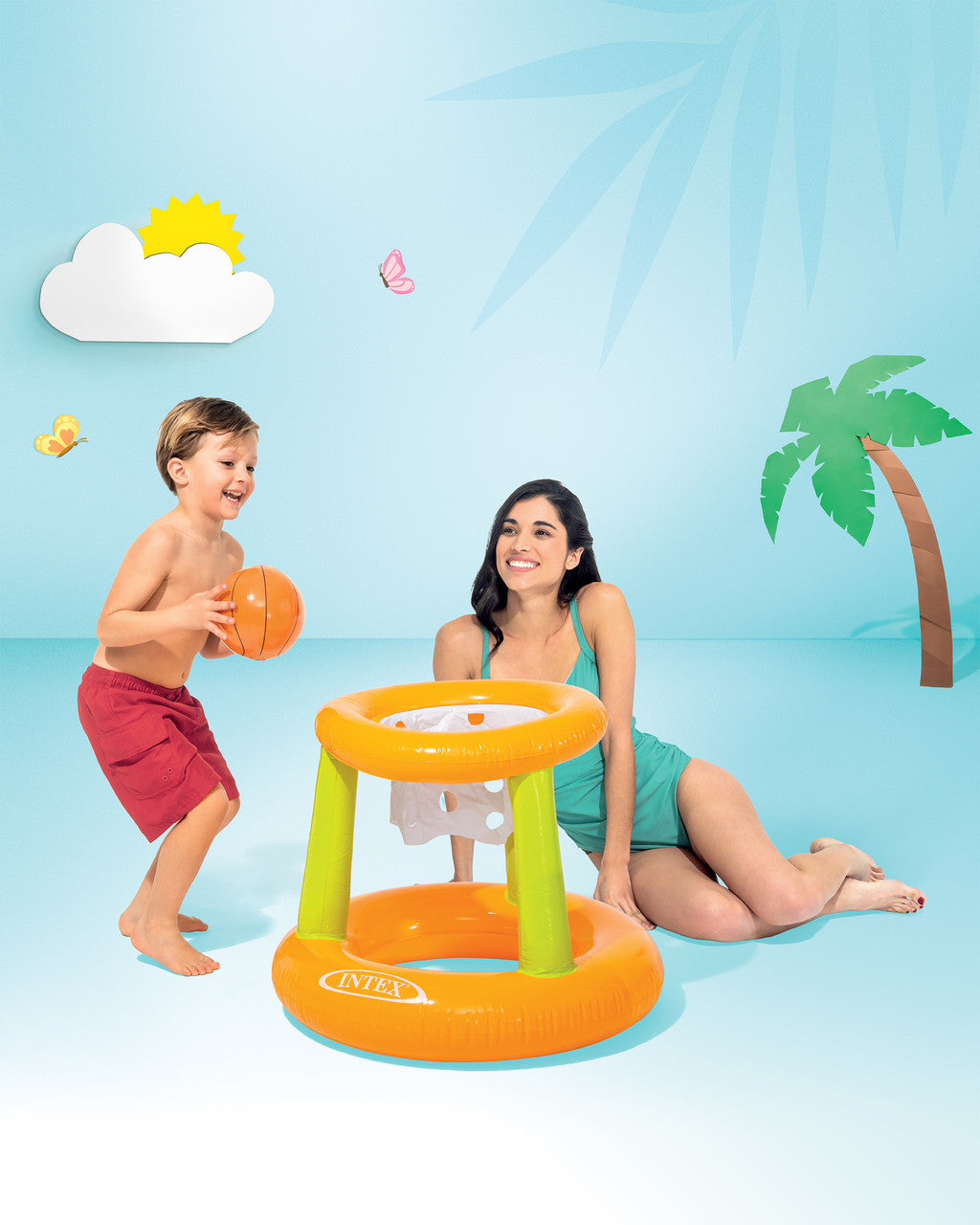 INTEX FLOATING BASKETBALL HOOP