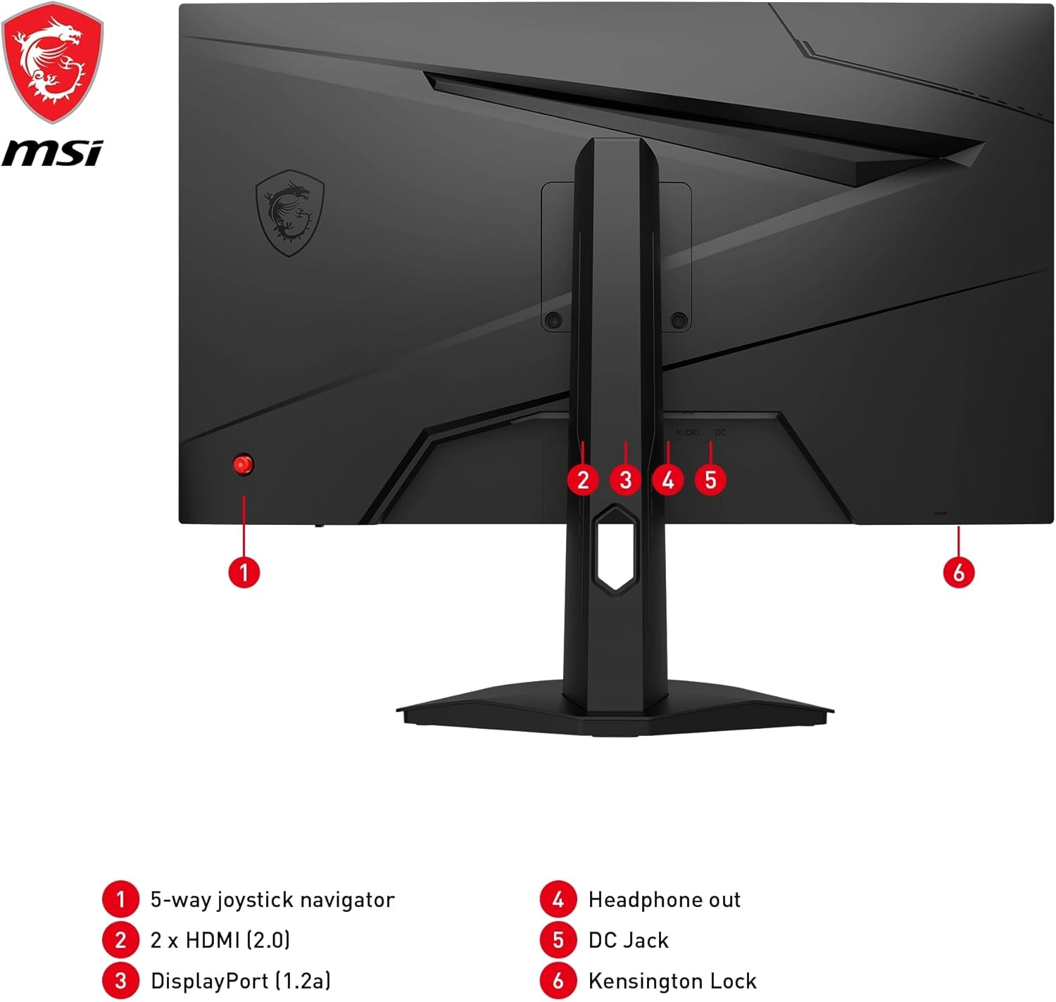 MSI G244F E2 24 Inch IPS FHD 180Hz 1ms Gaming Monitor - Black
