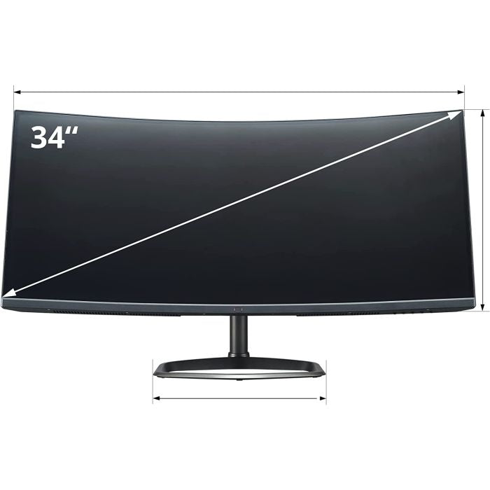 COOLER MASTER GM34-CW2 34 Inch UWQHD 144Hz Gaming Monitor - Black