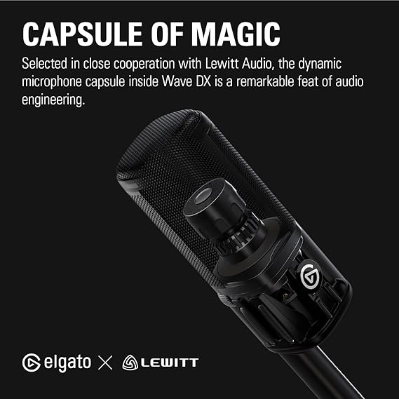 ELGATO WAVE DX Dynamic Vocal Microphone - Black