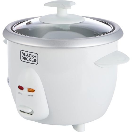 BLACK + DECKER Rice Cooker w Glass Lid 0.6L 350W