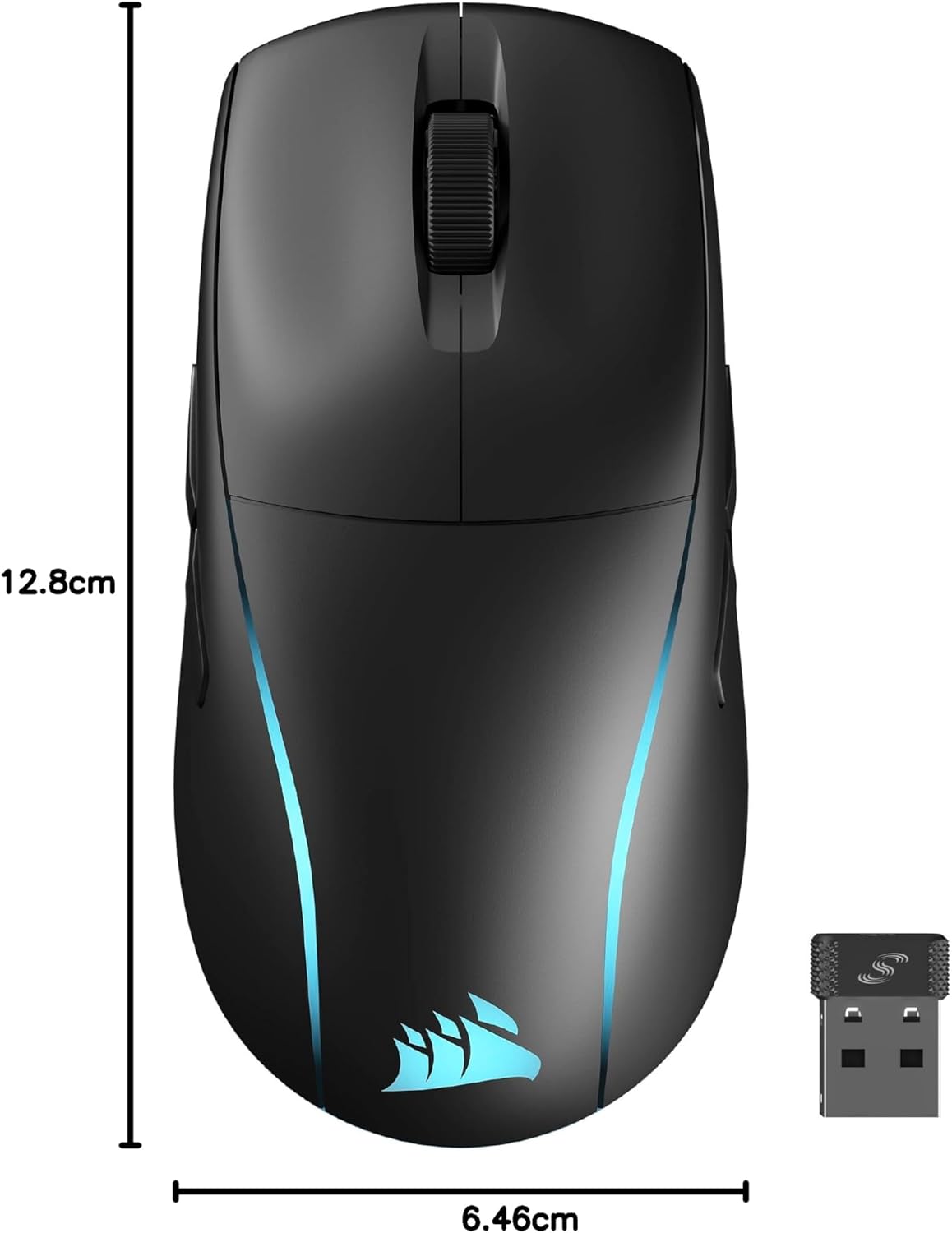 CORSAIR M75 Lightweight RGB Wireless Gaming Mouse (AP) - Black