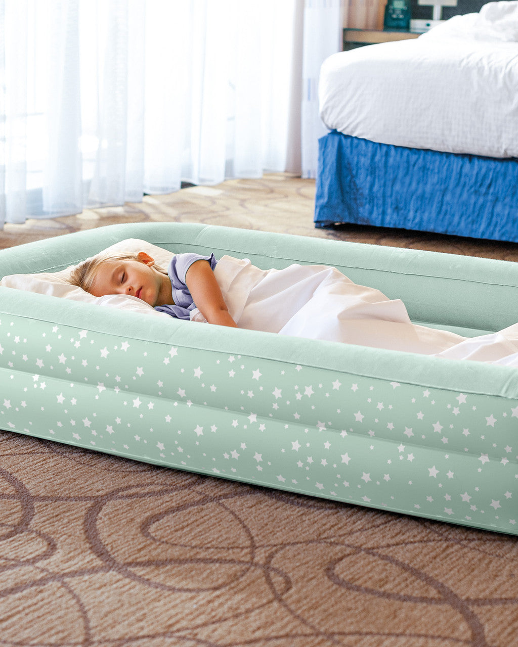 INTEX KIDS INFLATABLE TRAVEL AIR BED SET