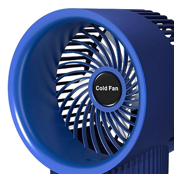 3-in-1 Portable Rechargeable Air Conditioner Mist Fan with 350ml Water Tank, Multicolor Night Light & 3-Speed Cooling