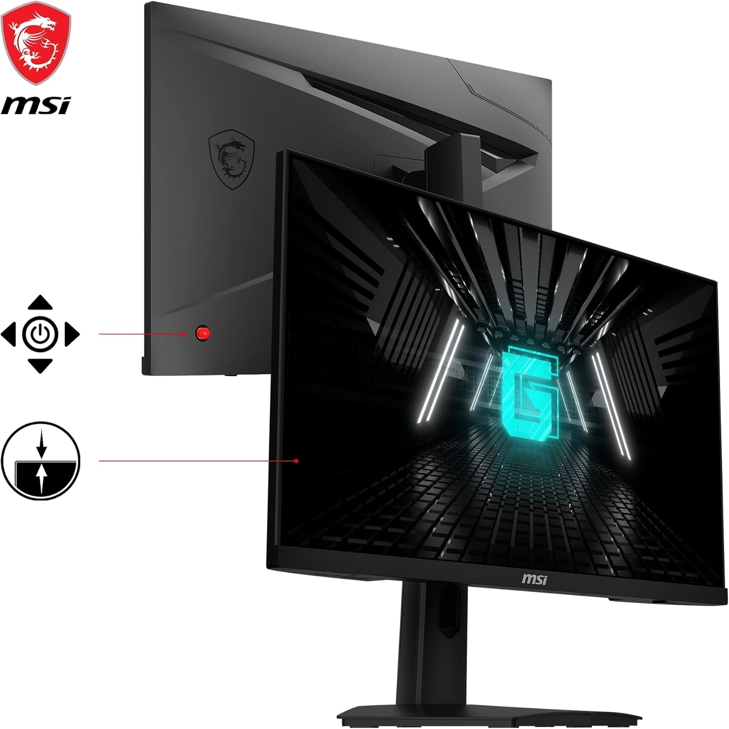 MSI G244F E2 24 Inch IPS FHD 180Hz 1ms Gaming Monitor - Black