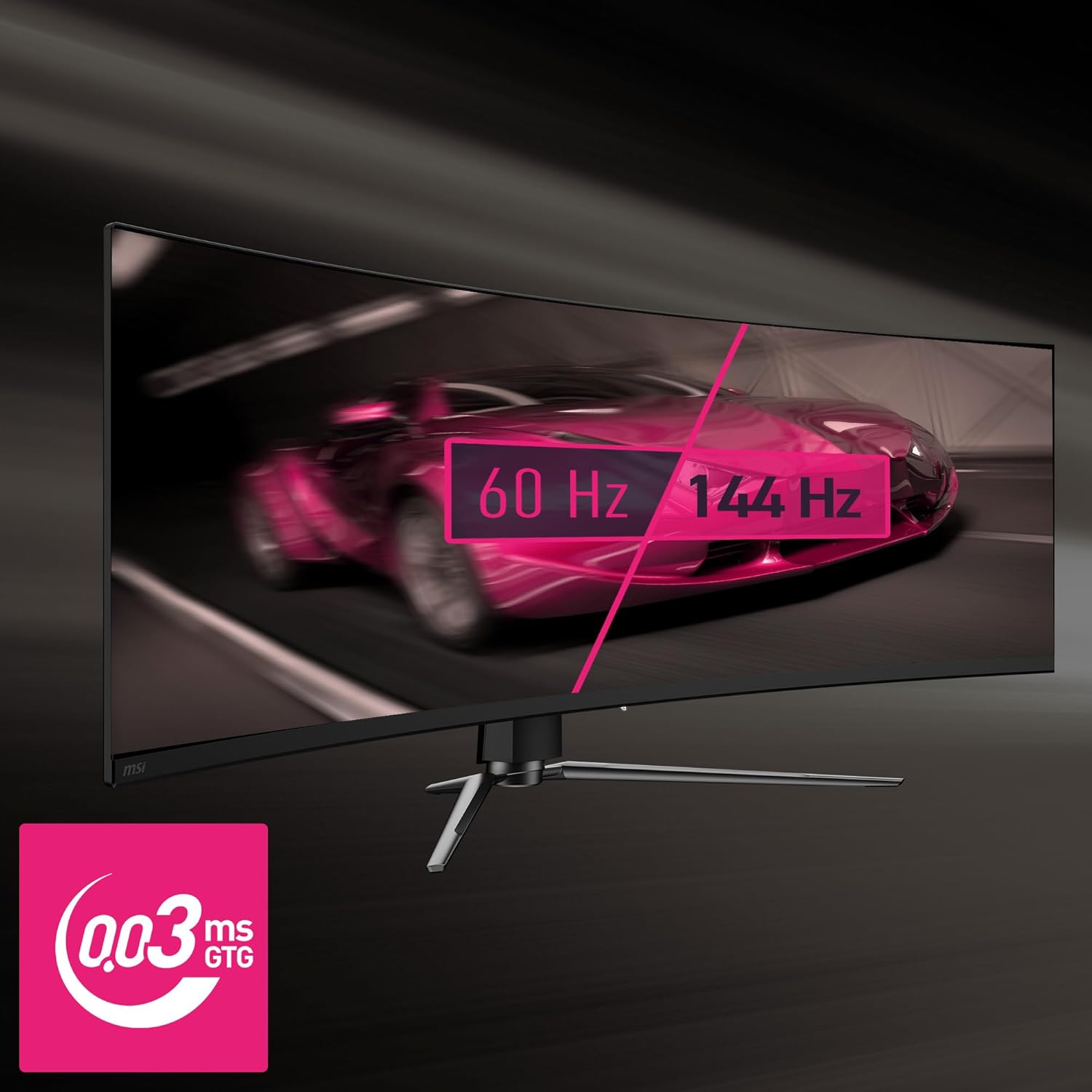MSI MPG 491CQPX 49 Inch 240Hz 0.03ms DQHD HDMI 2.1 QD-OLED Curved Gaming Monitor - Black