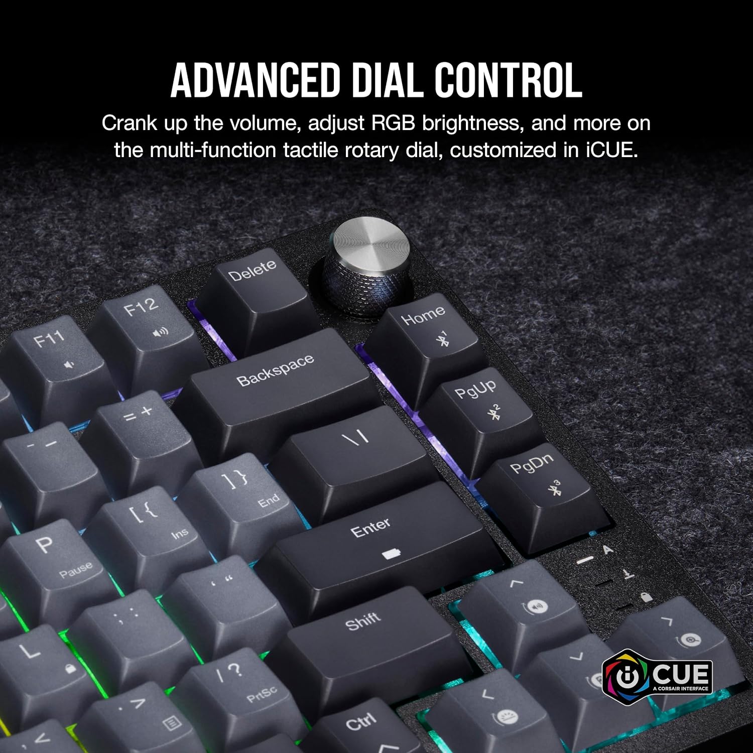 CORSAIR K65 PLUS WIRELESS 75% RGB Mechanical Gaming Keyboard - Black