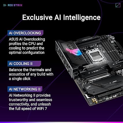 ASUS ROG STRIX X870E-E GAMING WIFI DDR5 Motherboard - Black