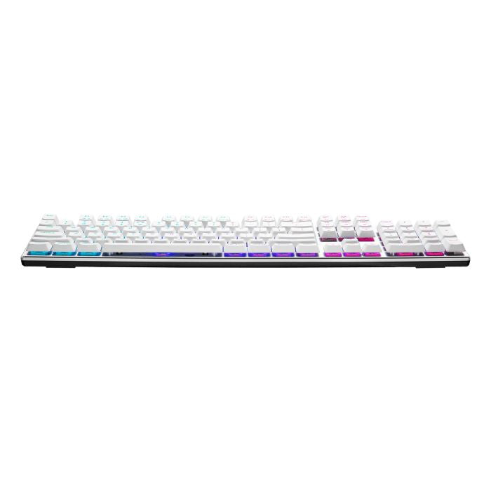 Cooler Master SK653 RGB Wireless Low Profile Mechanical Red Switch Keyboard - Silver White