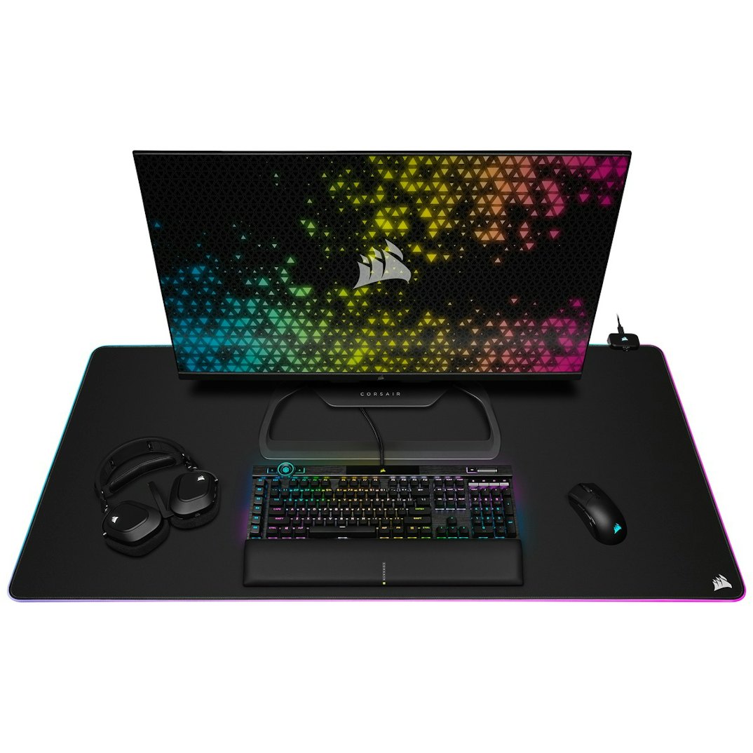 CORSAIR MM700 RGB Extended 3XL Cloth Gaming Mouse Pad / Desk Mat - Black