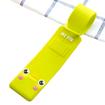 Green Frog 3D Silicone Luggage Tag