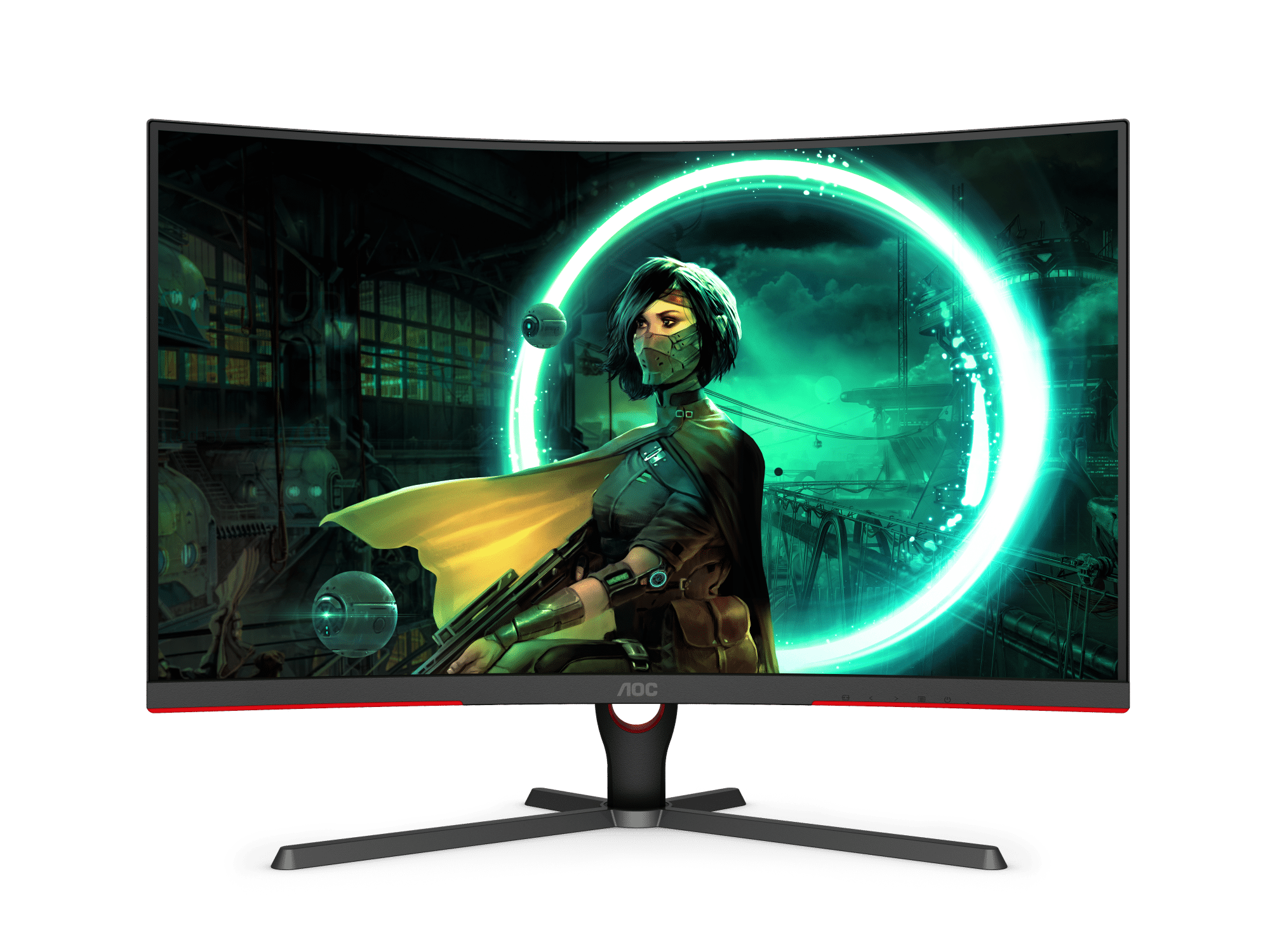 AOC C32G3E 32 Inch 165Hz FHD 1ms Curved Gaming Monitor - Black