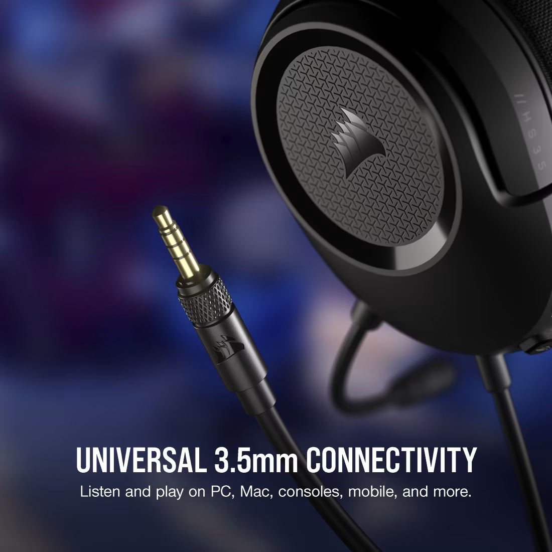 CORSAIR HS35 v2 Multiplatform Wired Gaming Headset (EU) - Carbon