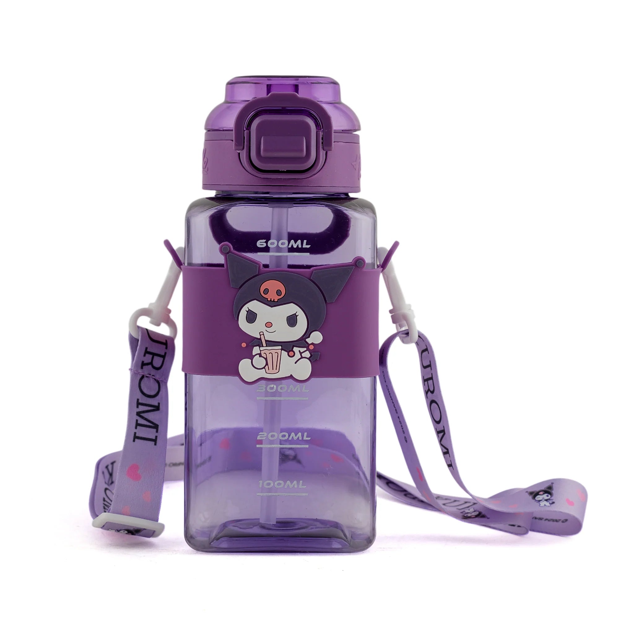 Water Bottle – 600ml Lightweight Bottle with Easy Flip Lid