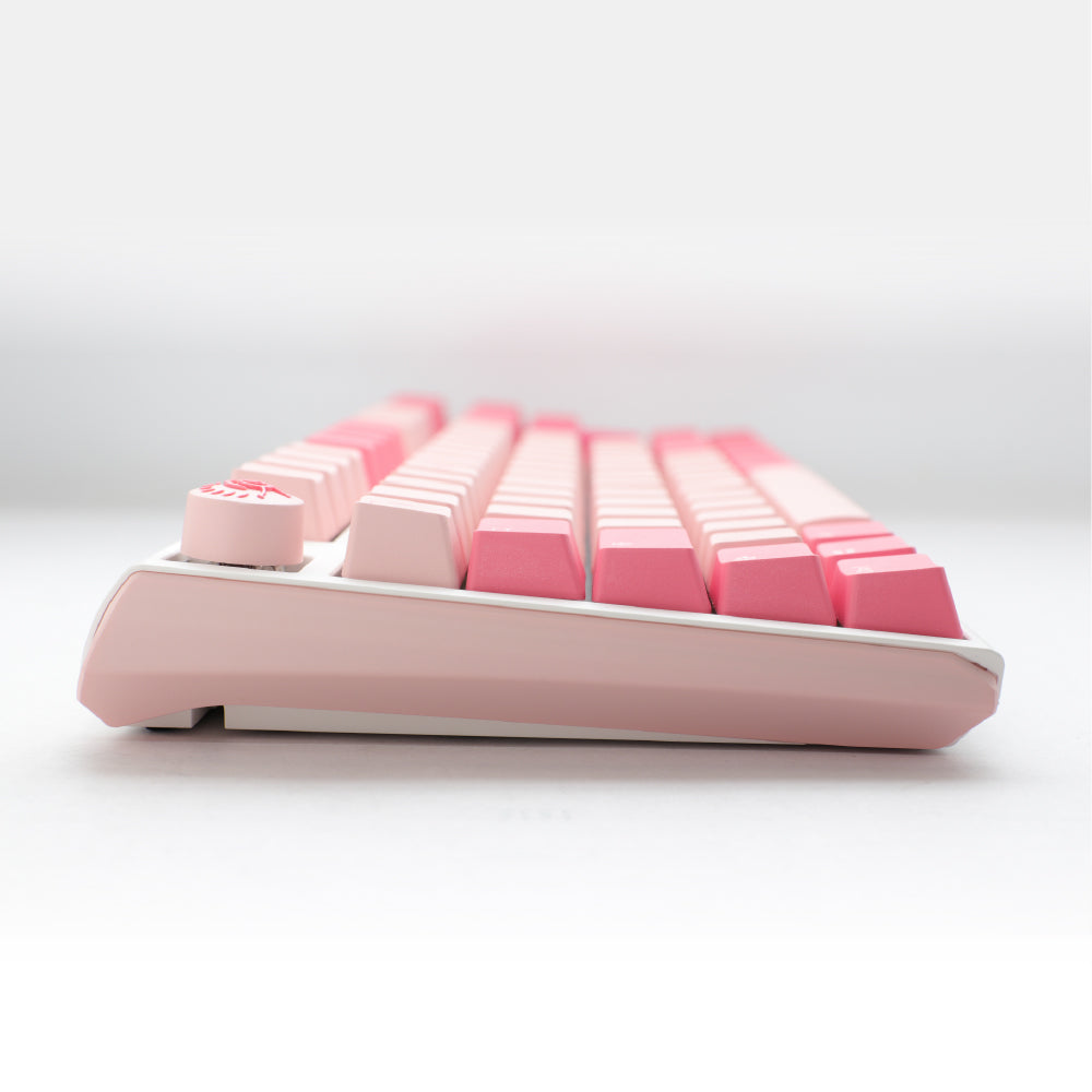 DUCKY ONE 3 TKL HOT SWAP Red Switch Cherry RGB Wired Mechanical Gaming Keyboard - Gossamer Pink