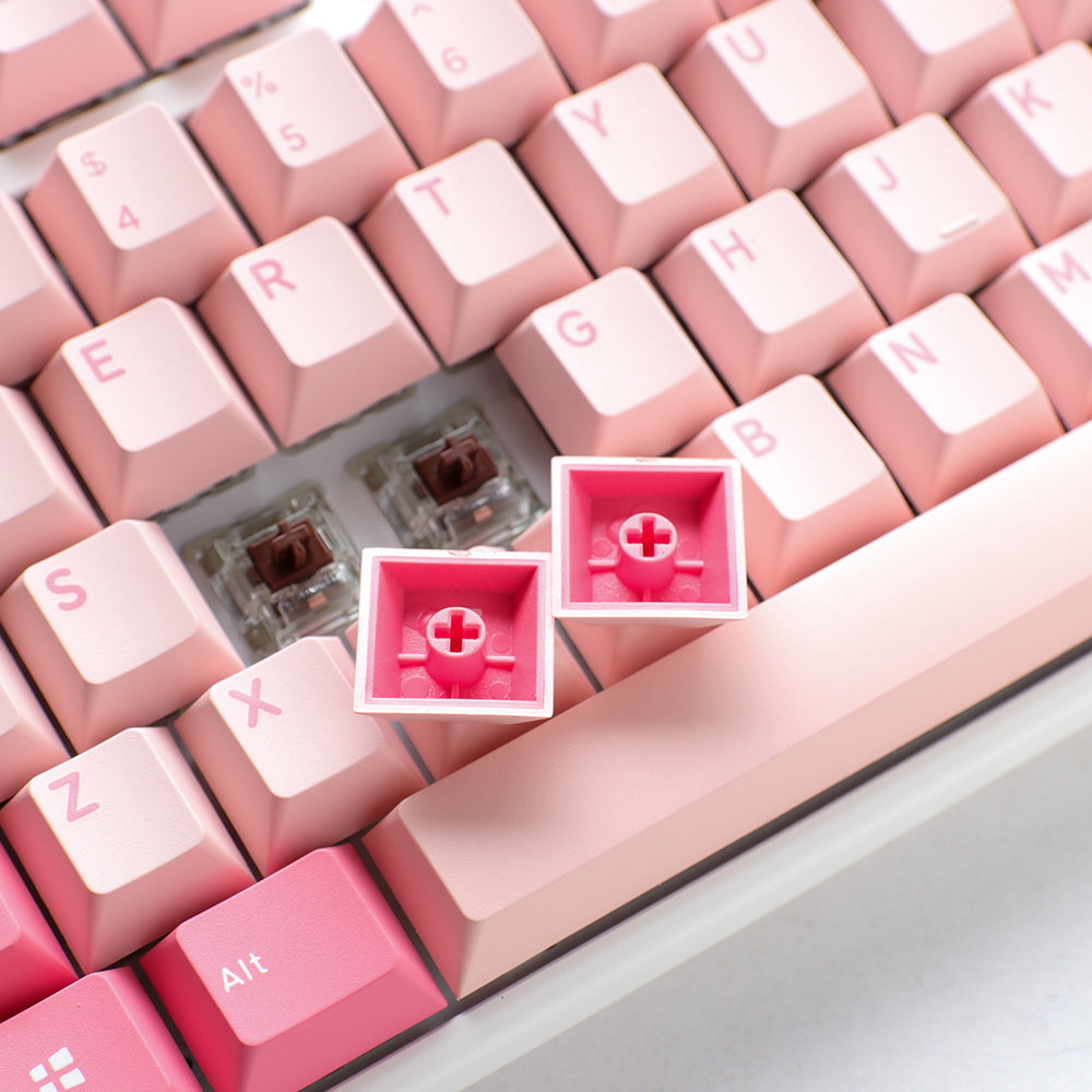 DUCKY ONE 3 TKL HOT SWAP Red Switch Cherry RGB Wired Mechanical Gaming Keyboard - Gossamer Pink