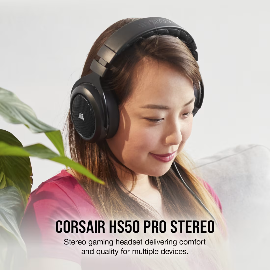 CORSAIR HS50 PRO STEREO Wired Gaming Headset - Carbon