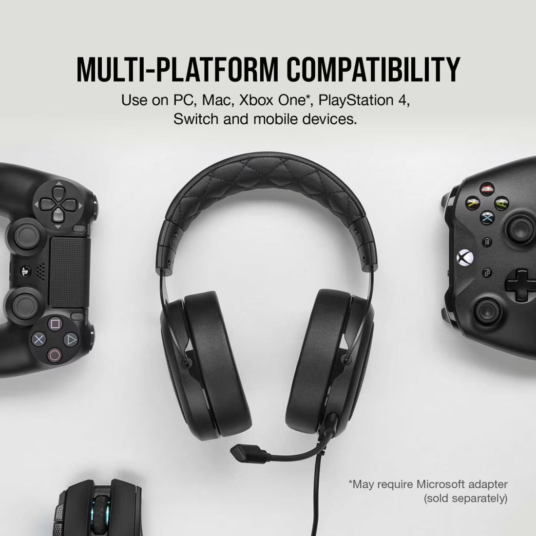 CORSAIR HS50 PRO STEREO Wired Gaming Headset - Carbon