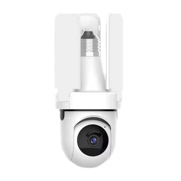 Smart HD WiFi Bulb Camera with Motion Sensing LED Lights, Motion Detection & Two-Way Audio with SD Slot