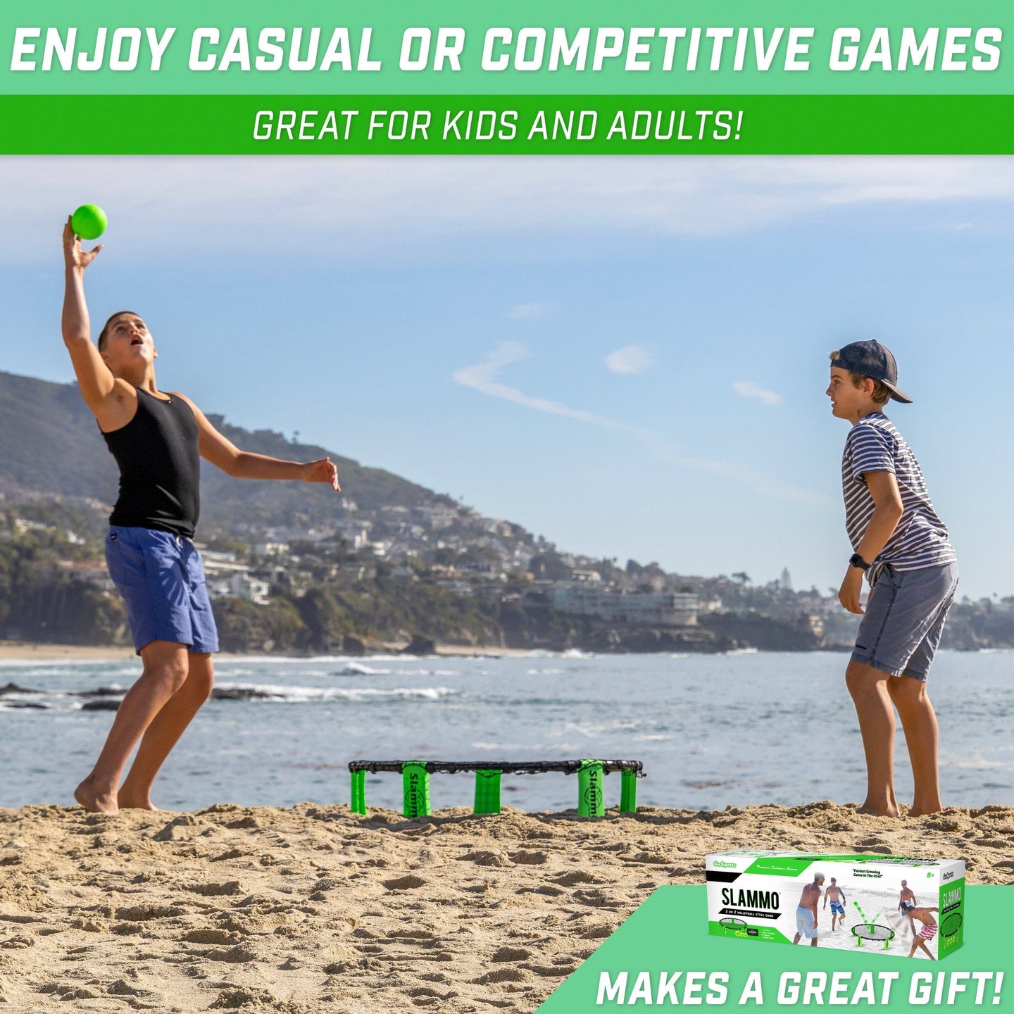 GoSports Slammo Game Set (Includes 3 Balls, Carrying Case and Rules) - Outdoor Lawn, Beach & Tailgat