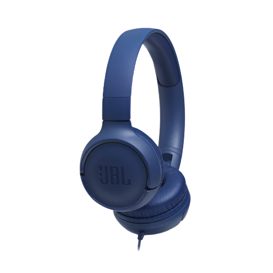 JBL - WIRED TUNE 500 HEADPHONE JBLT500 - BLUE