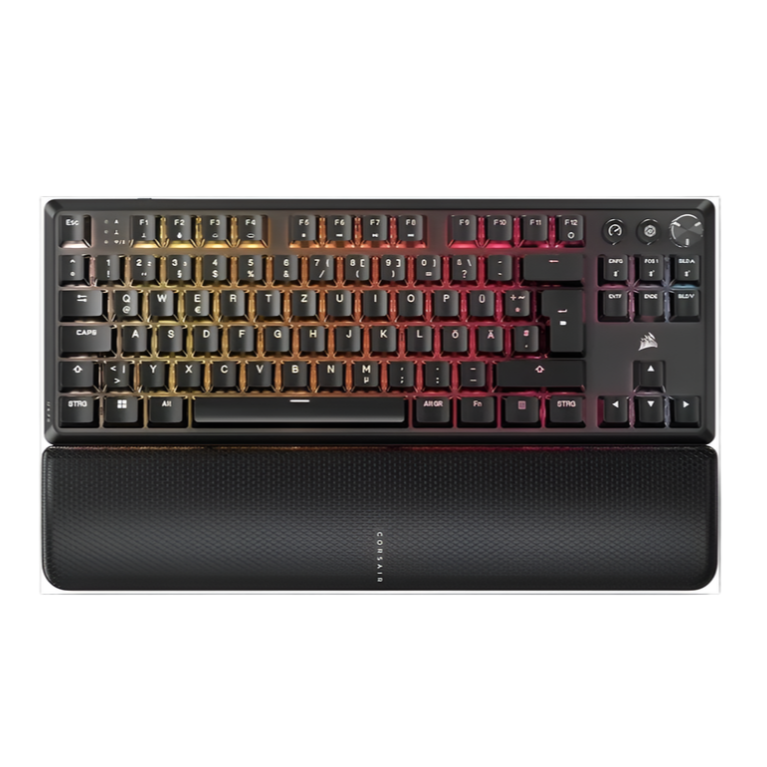 CORSAIR K70 CORE TKL RED RGB Wireless Mechanical Gaming Keyboard - Black