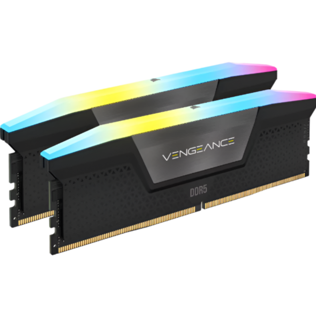 CORSAIR VENGEANCE RGB 32GB (2x16GB) DDR5 DRAM 6000MT/s CL28 AMD EXPO & Intel XMP Memory Kit - Black
