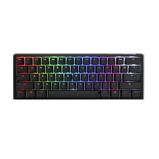 DUCKY ONE 3 MINI HOT SWAP Blue Switch Cherry RGB Wired Mechanical Gaming Keyboard Arabic - Classic Black