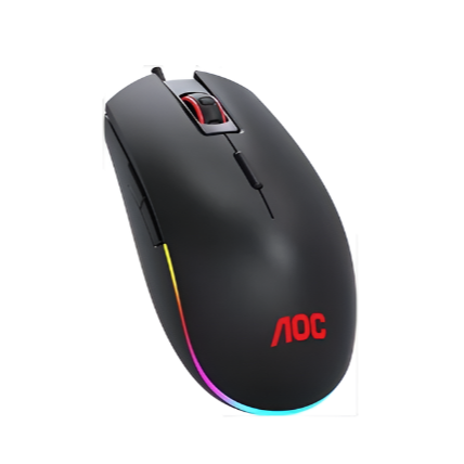 AOC GM500 RGB Wired Gaming Mouse - Black