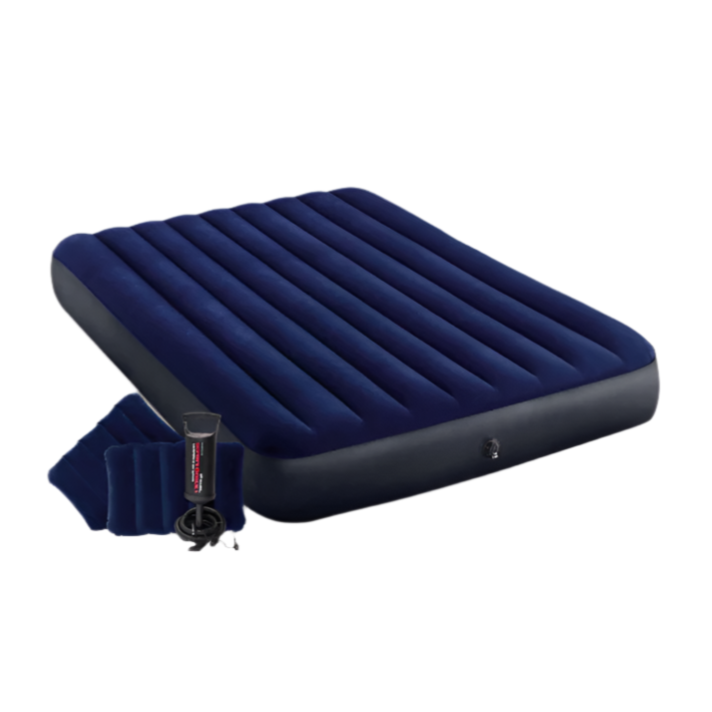 QUEEN DURA-BEAM CLASSIC DOWNY AIRBED W/ HAND PUMP