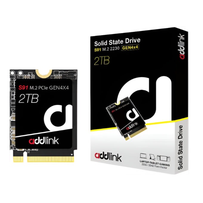 وحدة تخزين ADDLINK M.2 2230 PCIe GEN4X4 NVMe سعة 2 تيرابايت (حتى R:5000، W:3200)-3D NAND