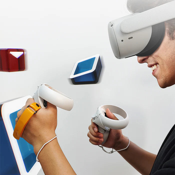 Syntech VR Touch Controller Grips Cover Compatible with Meta/Oculus Quest - White