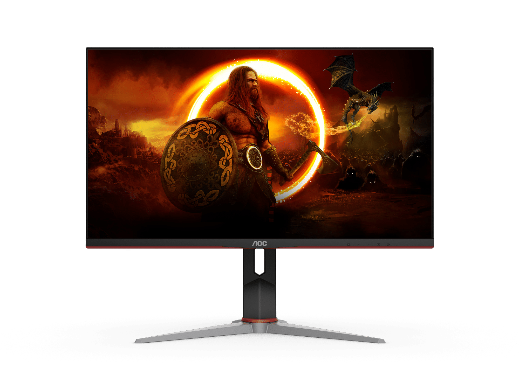 AOC U28G2X 28 Inch 144Hz 4K UHD HDMI 2.1 1ms IPS Gaming Monitor - Black