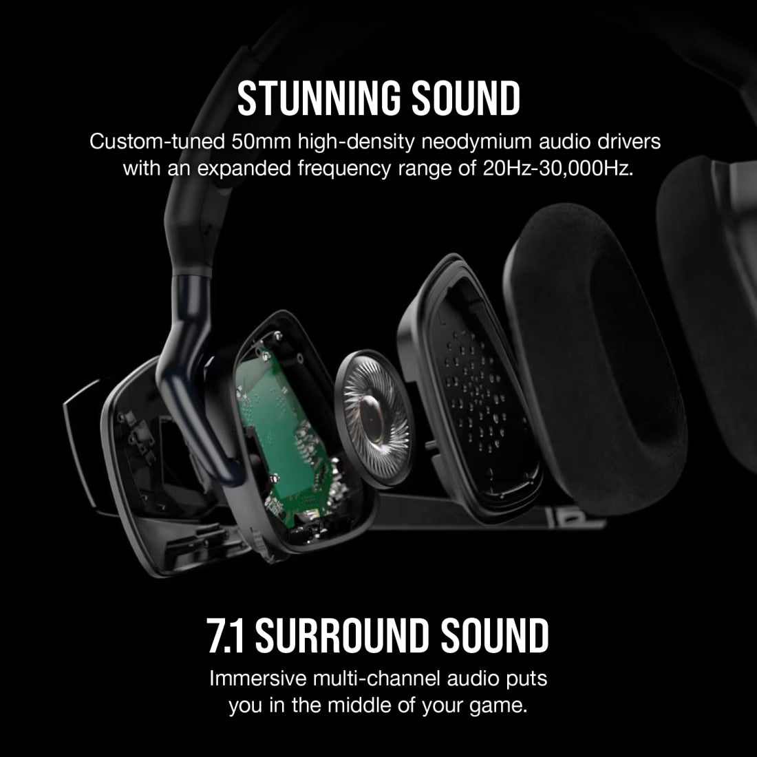 Corsair VOID RGB ELITE USB Premium Gaming Headset — Carbon (EU)