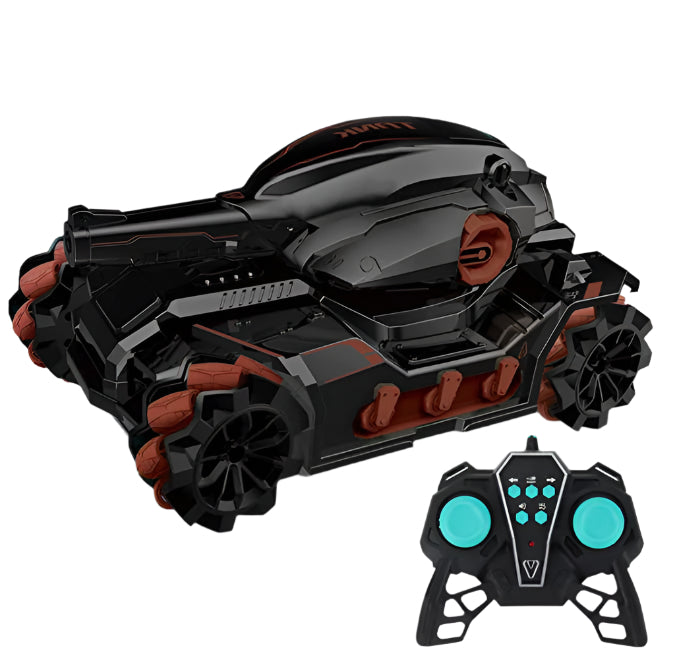 سيارة خزان مياه عالية السرعة مزودة بقاذفات كريات مائية تعمل بالتحكم عن بعد مع إمكانية السير على جميع الأرضيات - يتم التحكم فيها عن بعد وبالإيماءات