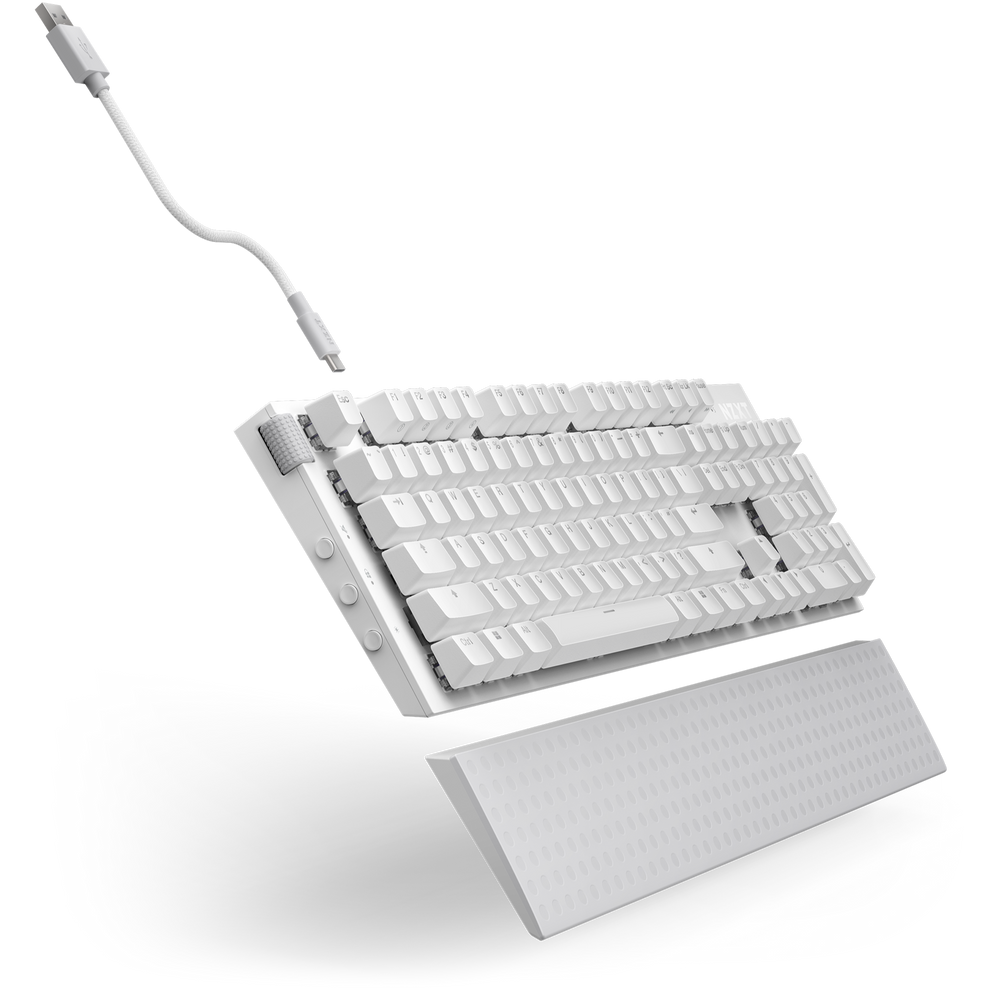 NZXT Function 2 Wired Optical Gaming Keyboard - White