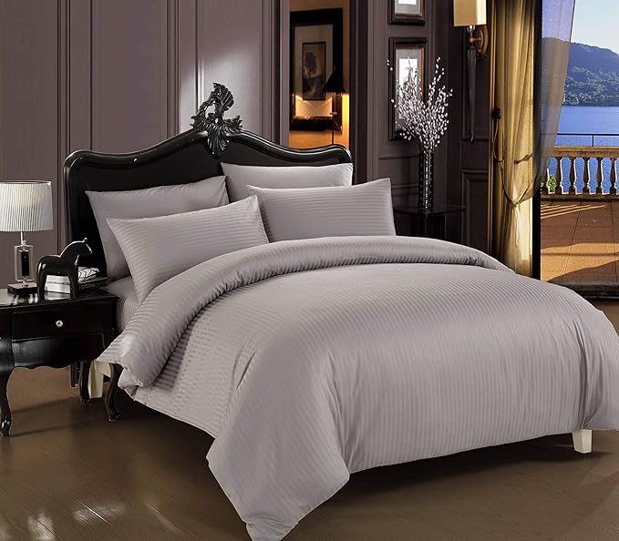CANNON KING HOTEL STRIP WITH EMBRIODERY COMFORTER 6PC