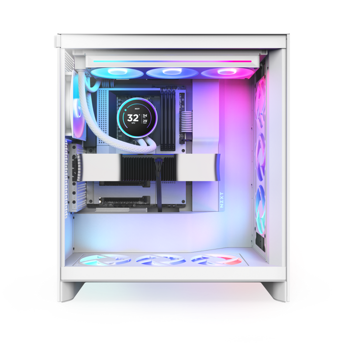 NZXT Kraken Elite 360 RGB V2 360mm AIO With 2.72 IPS LCD Liquid Cooler - White