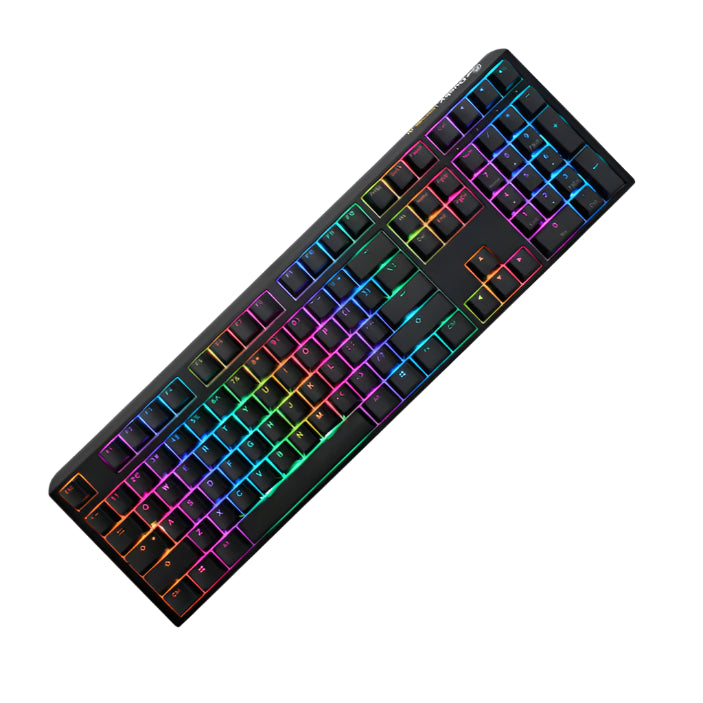DUCKY ONE 3 SF PBT HOT SWAP Blue Switch Cherry RGB Wired Mechanical Gaming Keyboard Arabic - Mist Grey