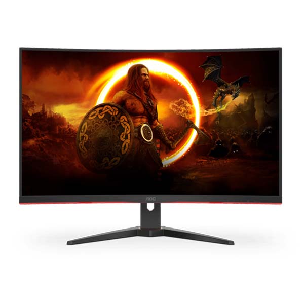 AOC C32G2ZE2 32 Inch 250Hz FHD HDMI 2.0 0.5ms Curved Gaming Monitor - Black