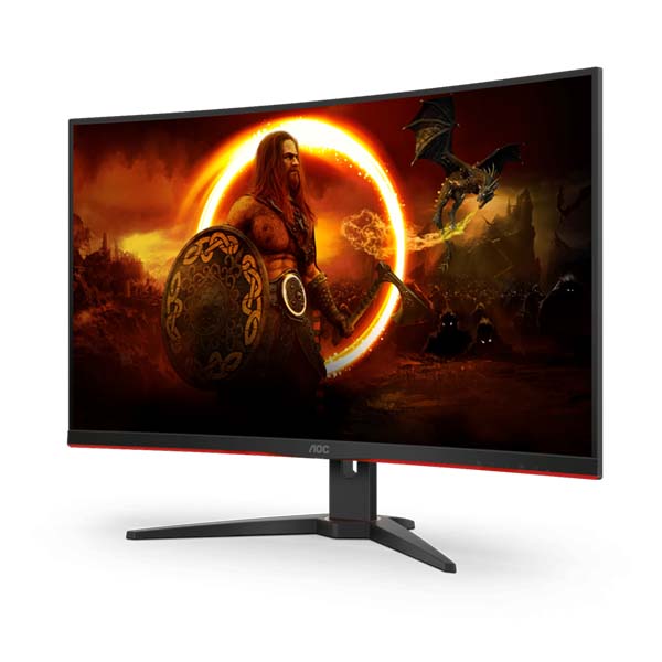 AOC C32G2ZE2 32 Inch 250Hz FHD HDMI 2.0 0.5ms Curved Gaming Monitor - Black